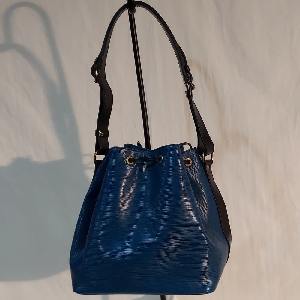 Vintage LV Blue w Black Epi Petit Noe